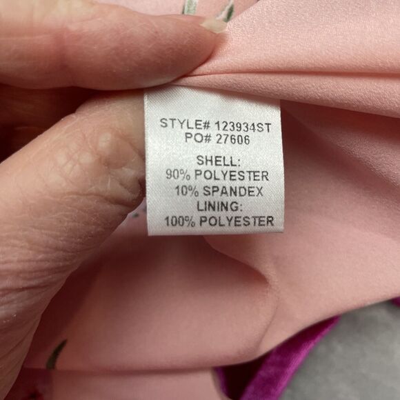 Skies are Blue Curvy Velvet Blazer Jacket Womens 2X Magenta 3/4 Ruched Sleeve - Picture 5 of 10